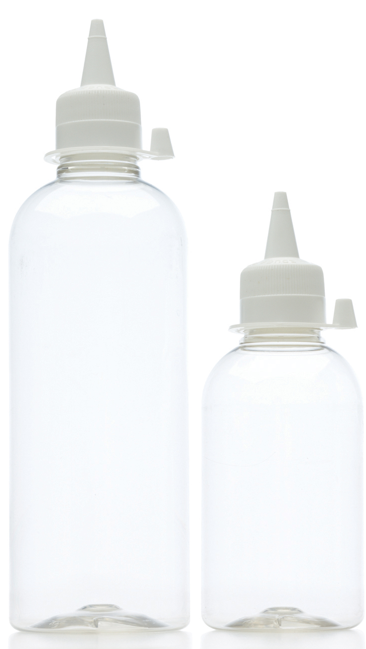 Clear Empty Sq Bottle and Cap 500ml